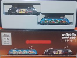 Neu OVP Märklin Z 88445 SBB Re 460 Set Heizerlok Alpaufzug