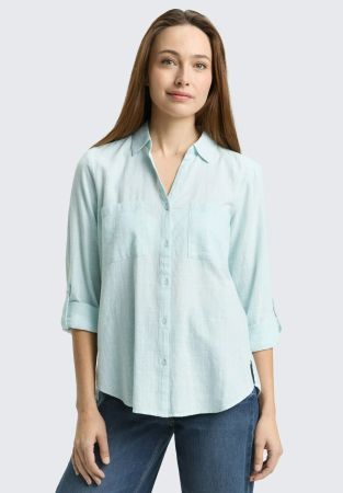 💗TOM TAILOR💗 Damen Hemdbluse Shirt 100% Baumwolle 38