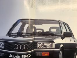 Prospekt Audi 90 9/1984 Französisch