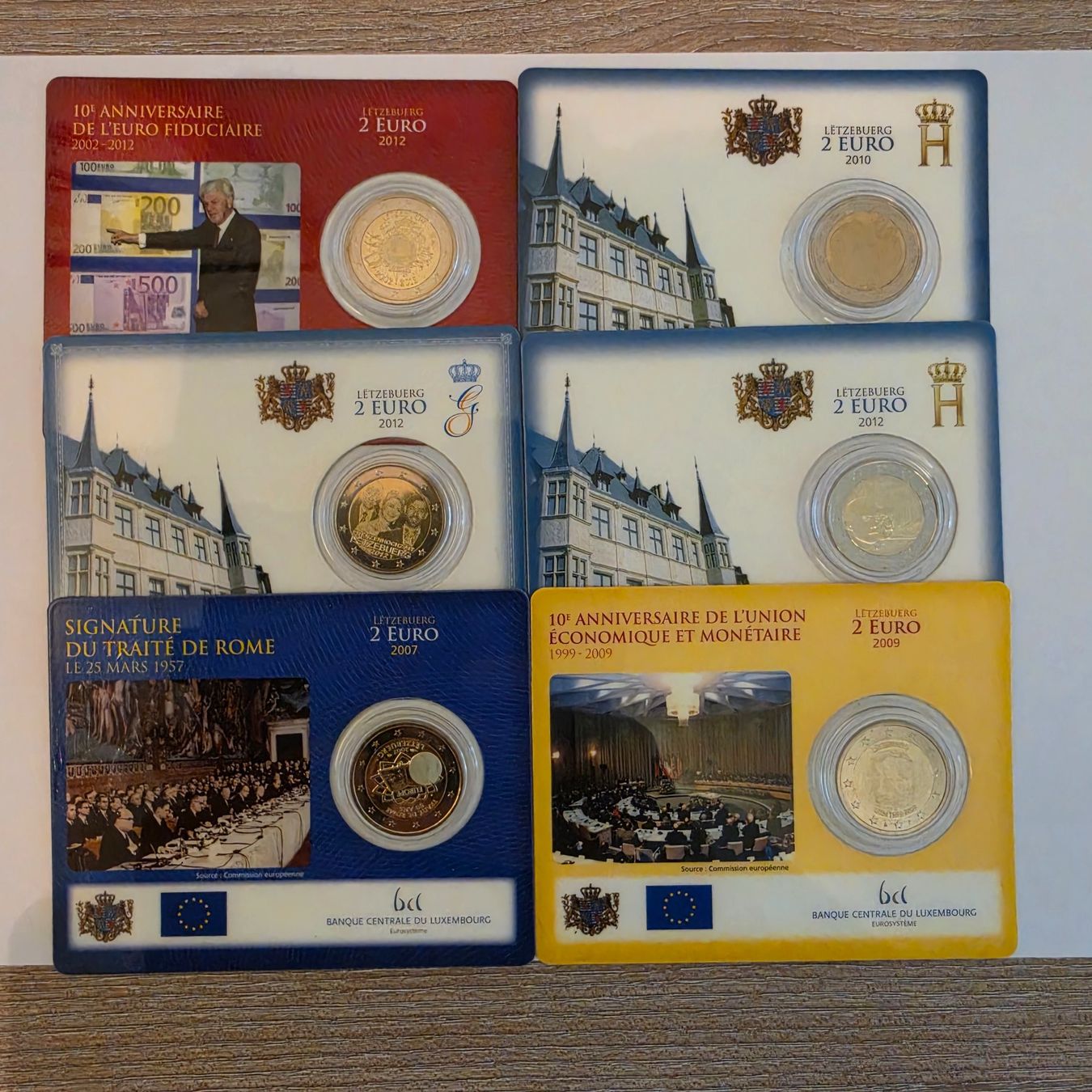 Tutti le monete: 6 Coincards, 2 Euro vers. Set – Usato da Zürich venduto da mar_hvg5