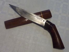 Dolch Messer Badek Indonesien Java Su Damast Lontara Schrift
