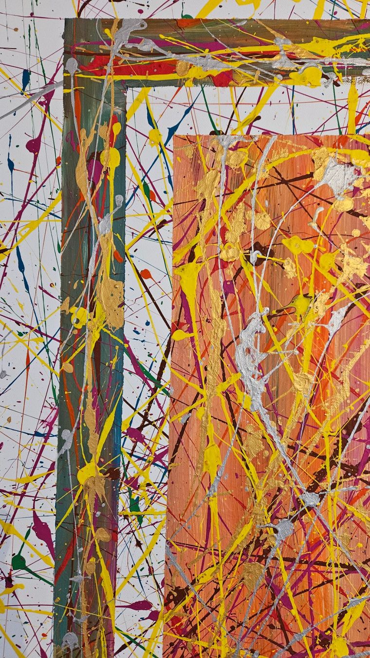 Gemälde: Tableau abstrait unique, couleurs chaudes, printemps! – Neu (gemäss Beschreibung) aus Le Locle von fab_c9hh 4
