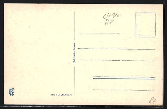 Cartoline postali: AK Herisau, Bahnhofstrasse mit Passanten – Usato da Berlin venduto da bartko-reher 1