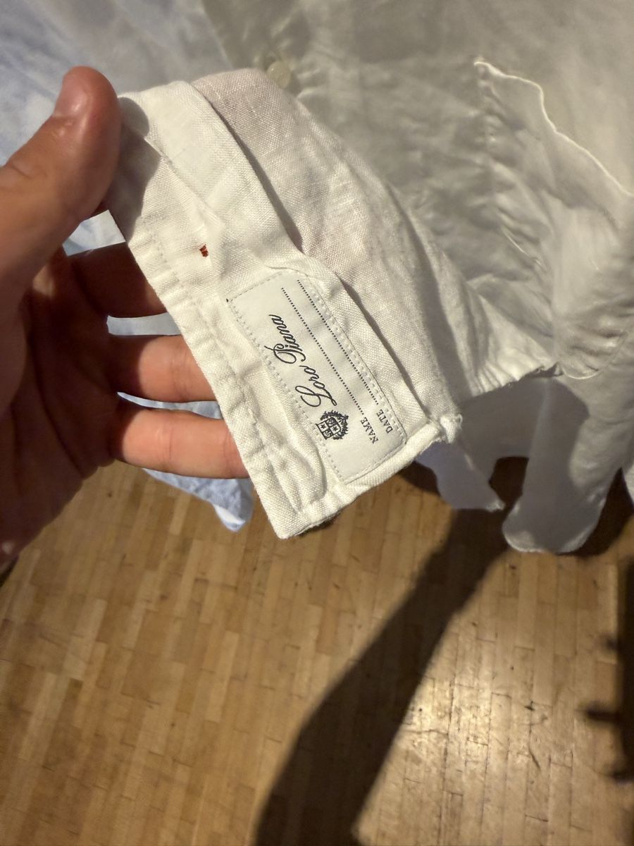 Loro Piana Hemden: Loro Piana Linen Shirt White – Gebraucht aus Genève von SG_73 2