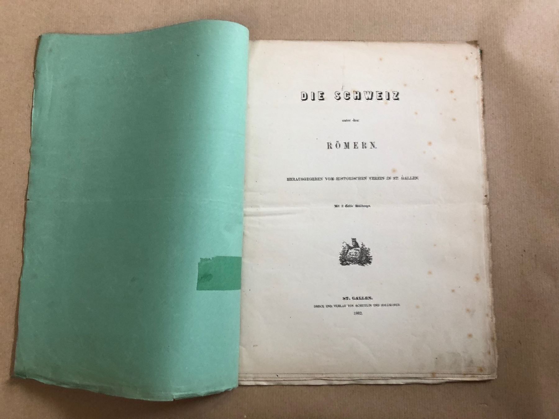 Libri: Die Schweiz unter den Römern. 1862 – Usato da Zürich venduto da allp 1