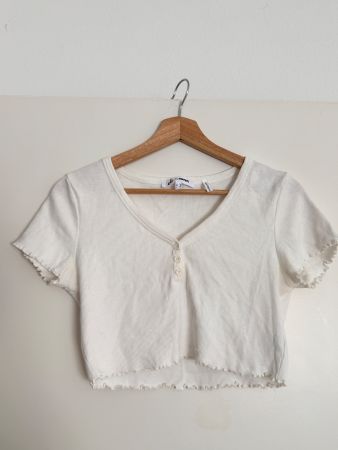 Damen Rippshirt weiss Grösse M guter Zustand