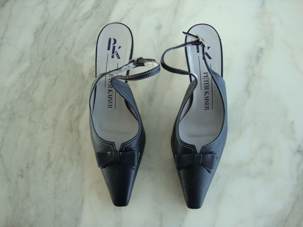 Kaiser Scarpe da donna: Slingpumps 35 dunkelblau – Nuovo (secondo la descrizione) da Zürich venduto da Senga05
