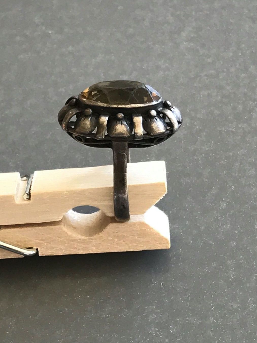 Ringe: XXL BIEDERMEIER CITRIN Silber Ring Rg53 – Gebraucht aus Basel von gretchen03 3