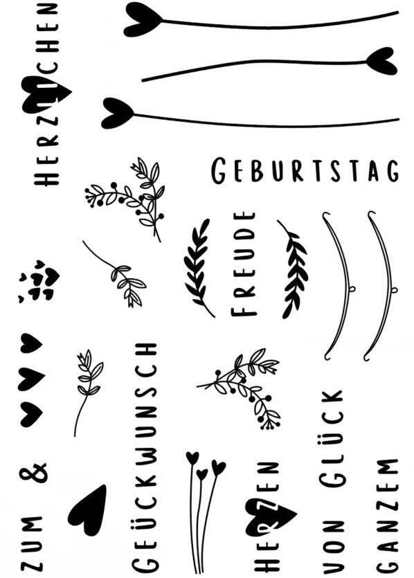 Stempel: Clear Stamps - Silikonstempel – Neu und originalverpackt aus Thun von Rowaner