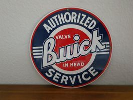 Emailschild Buick Service Logo USA Emaille Schild Reklame