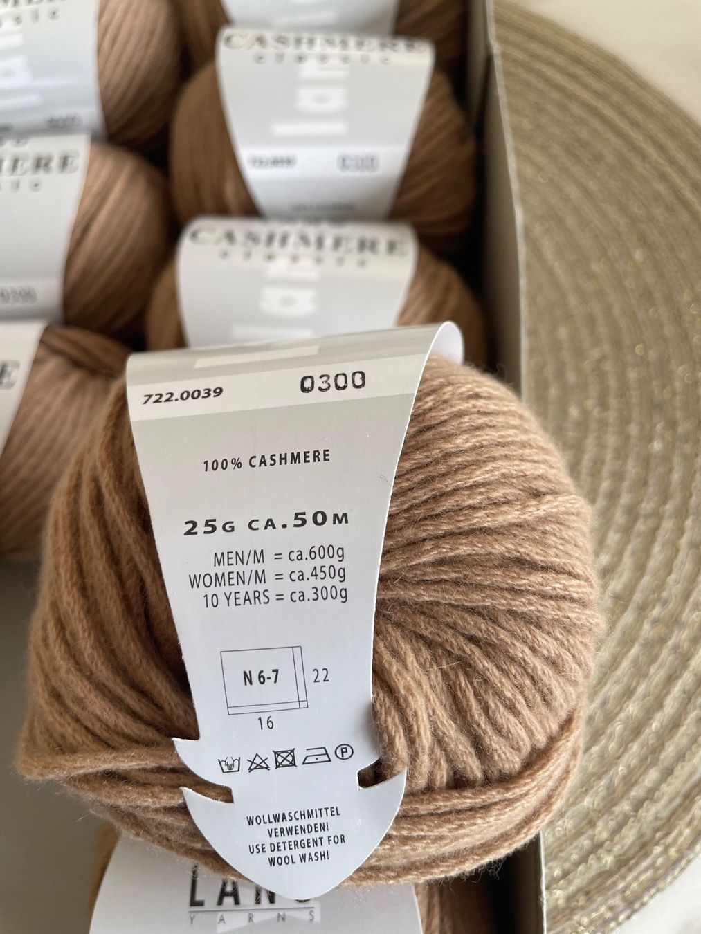 Lana: 9 Kn. Lang 100 % Cashmere – Nuovo e nell'imballaggio originale da Holziken venduto da rual54 1