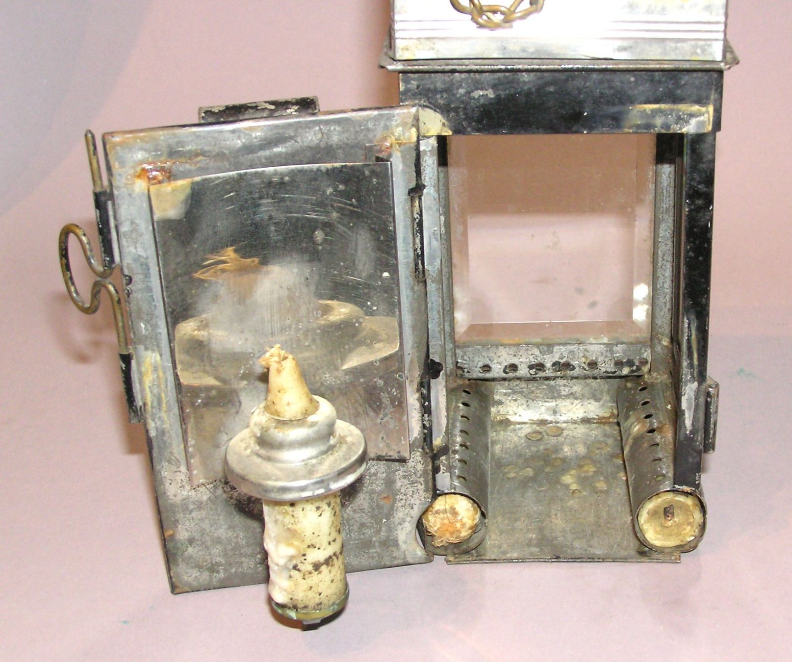Lampade: ANTIKE KERZENLATERNE LERCH BURGDORF – Usato da Grenchen venduto da Antique-hunter 4