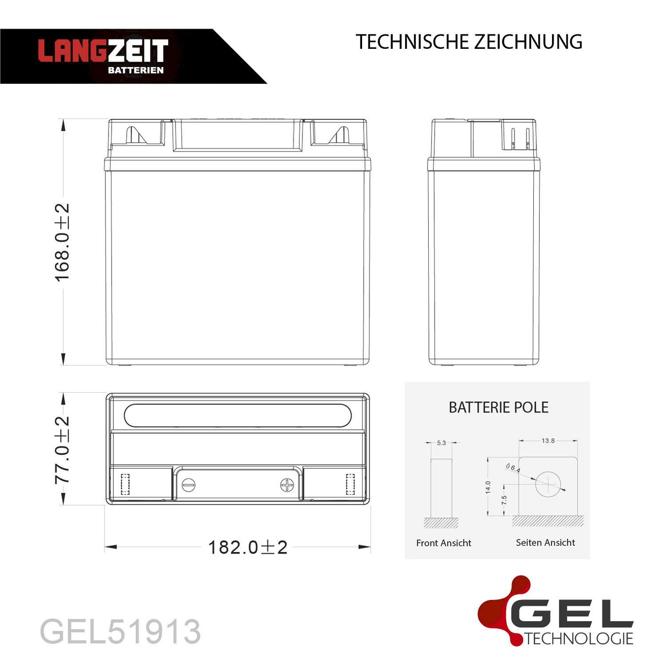 Batterie: Langzeit Motorradbatterie 21Ah 12V – Nuovo e nell'imballaggio originale da Bottighofen venduto da zaap 4