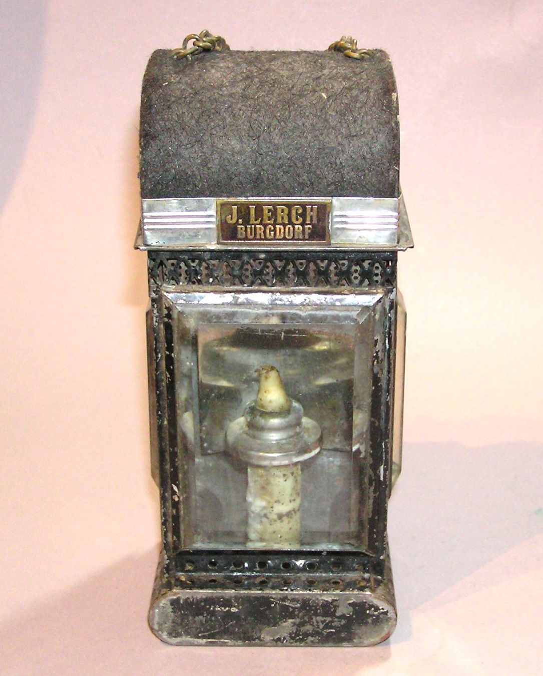 Lampade: ANTIKE KERZENLATERNE LERCH BURGDORF – Usato da Grenchen venduto da Antique-hunter