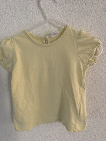 H&M Baby T-Shirt Grösse 68 gelb kurzarm guter Zustand