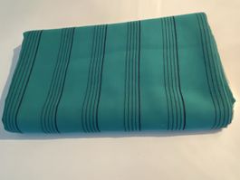 Boutique Stoff grün mit Streifen ca 262-155cm