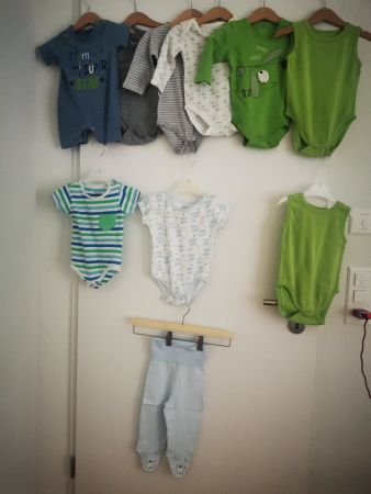 Baby Strampler Bodys-Paket 62/68/74 Sommer Herbst Frühl...