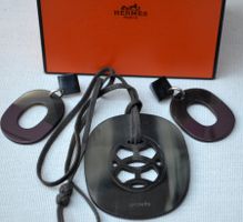 Hermès Halskette und Ohrringe  Collier et boucles d'oreilles