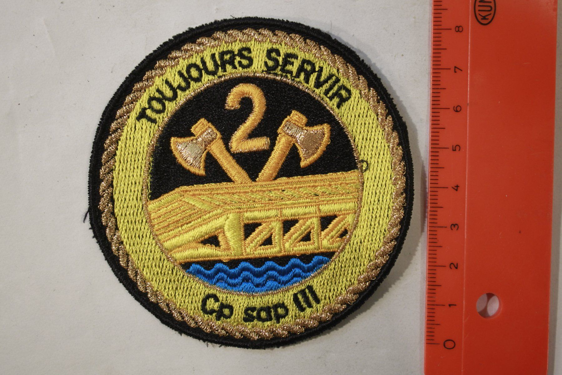 Schweizer Armee Plaketten & Abzeichen: Cp Sap III – Gebraucht aus La plaine von 7A6T2ME