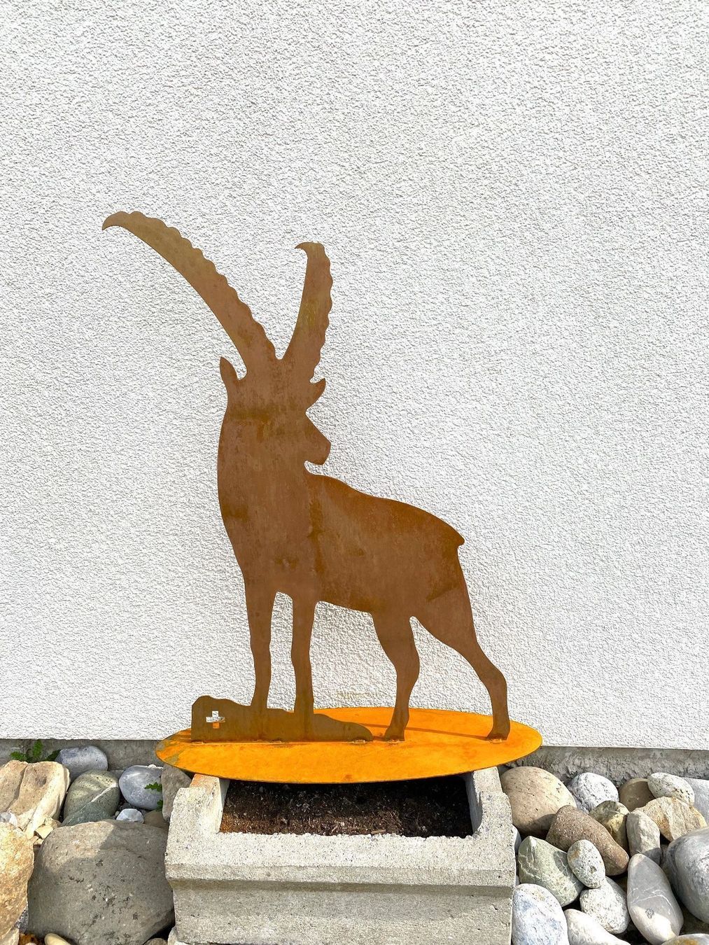 Statuette: Edelrost Steinbock, Steinbock aus Metall, Rostdeko, Deko – Nuovo (secondo la descrizione) da Honau venduto da Freude1234