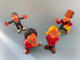 4x Comic Figur Max & Moritz Wilhelm Busch Polymedia 70er