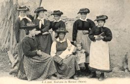 Savièse  VS  -   Costume  /  Trachten     ca. 1900