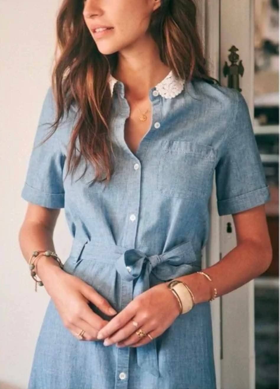 Sezane Vestiti: Sezane chambray dress – Nuovo (secondo la descrizione) da Altendorf venduto da jak_lkk8