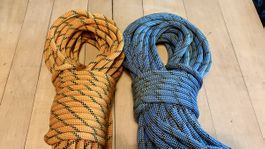 Mammut Halbseile 50 Meter Set gelb blau UIAA EN892