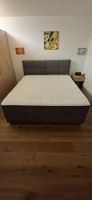 Boxbett OVIEDO 180x200, grau, Bettkasten, integrierter.