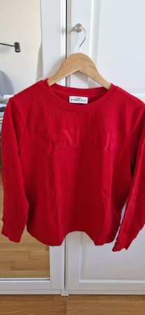 Tchibo Sweatshirt rot Bonjour 40/42 M NEU