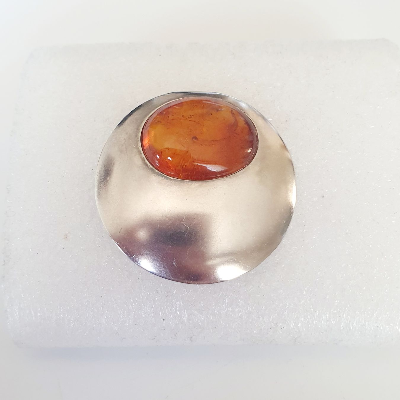 Spille & Fermagli: Schöne Brosche mit Bernstein, 925 Silber, Vintage – Usato da Kreuzlingen venduto da Wunderkiste123 3