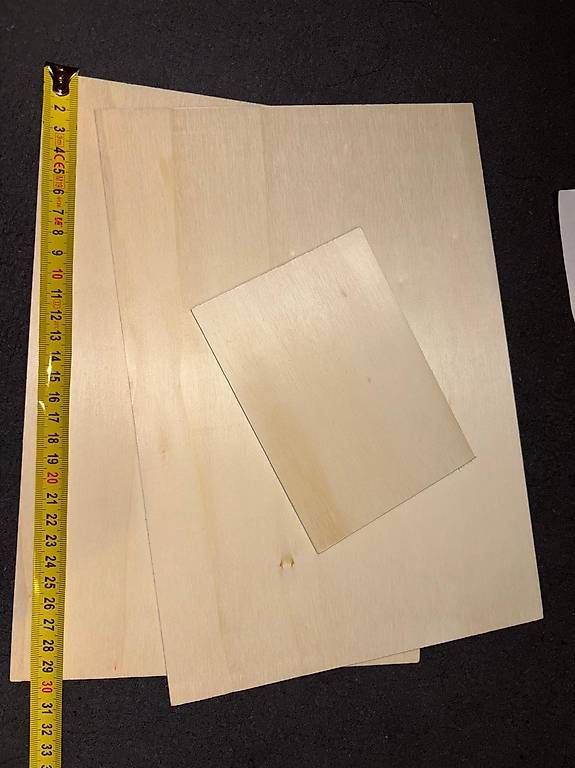 Holzartikel: Holzplatten-Set verschiedene Größen-2x dünne Holzplatten – Gebraucht aus Basel von gee_c6vd 1