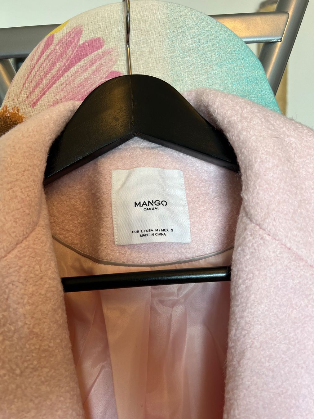 Mango Cappotti: Manteau rose pastel Mango L – Usato da Neuchâtel venduto da Thesebootsaremadeforwalking 1