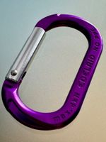 EDELRID Mini-O Karabiner L=57 mm max. 4 kN NO PPE violett