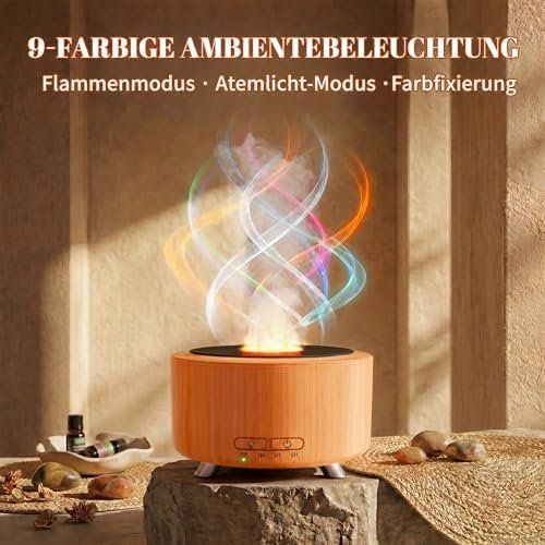 Diffusori di oli essenziali: Diffuser Raum und Yoga 9-farbiges LED-Nachtlicht – Nuovo e nell'imballaggio originale da Hundwil venduto da tec_mm27 5