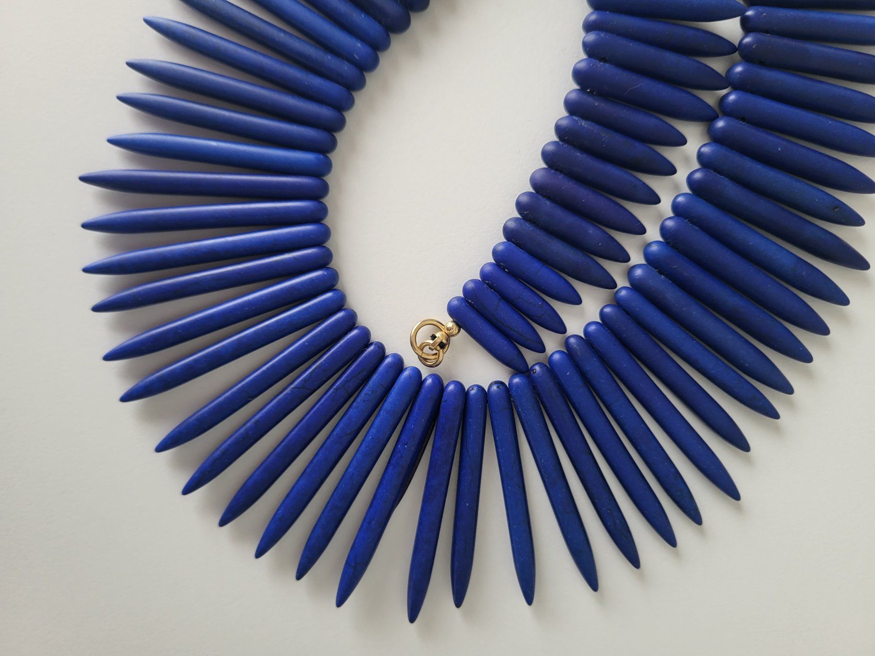 Ketten: Blaue Statement-Kette – Neu (gemäss Beschreibung) aus Zürich von sueth 1