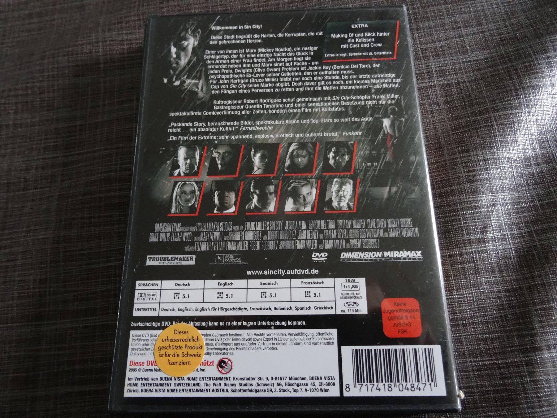 Tutti i DVDs: Sin City DVD – Usato da Olten venduto da Disc-Verkauf 2