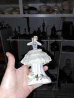antike Porzellan Ballerina Figur, Hertwig Katzhütte, Top!