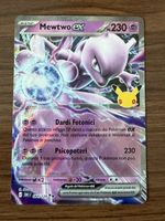 Carta Pokémon Mewtwo EX 064/128 Celebrazioni originale