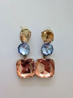 Statement earrings multi-gem 
