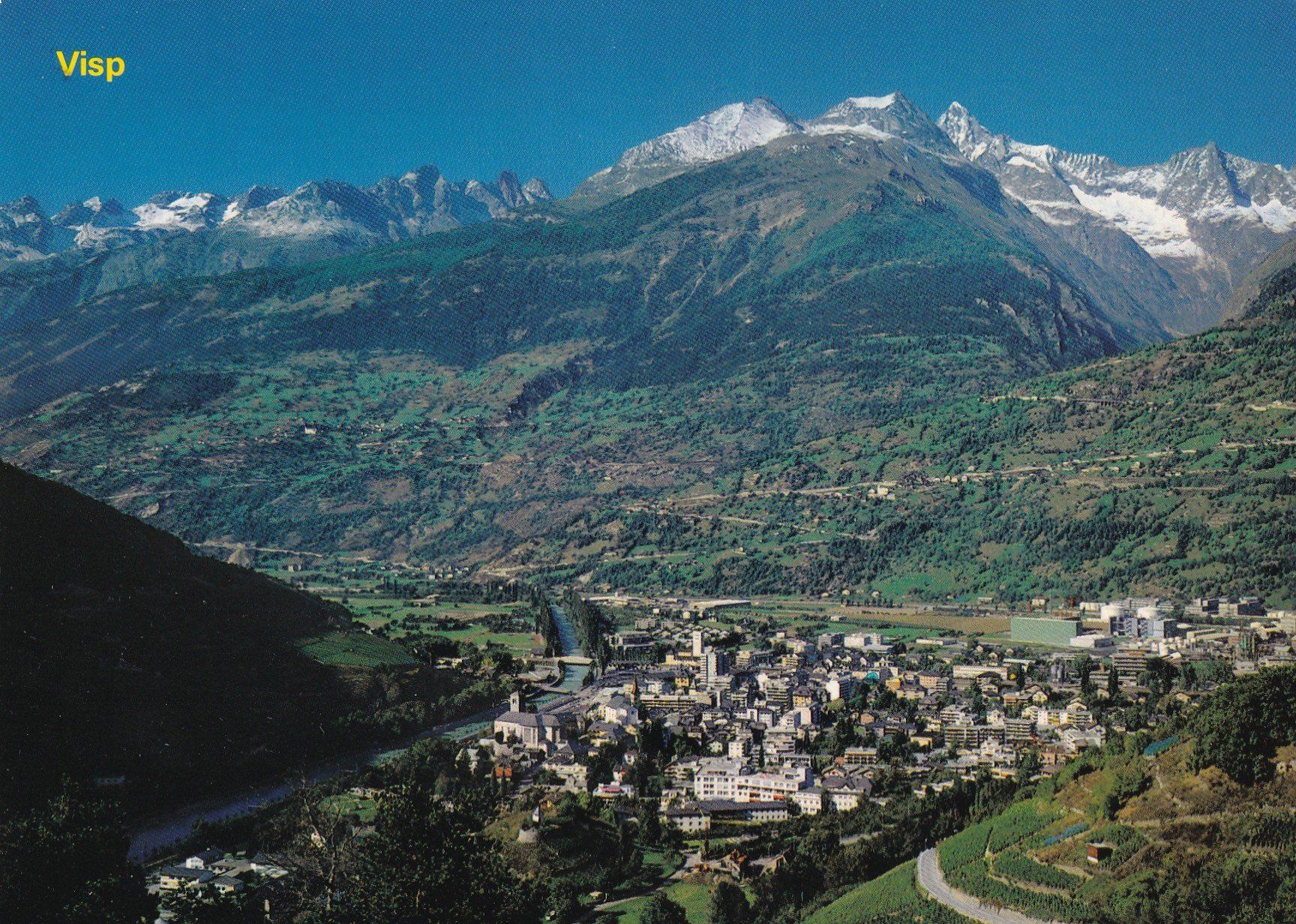 Ansichtskarten: Visp 1984 – Gebraucht aus Cormoret von Pascalll2001