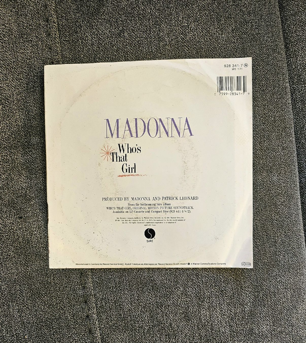 Dischi in vinile: Madonna - Who 's That Girl – Usato da VERNIER venduto da _Swiss_ 1