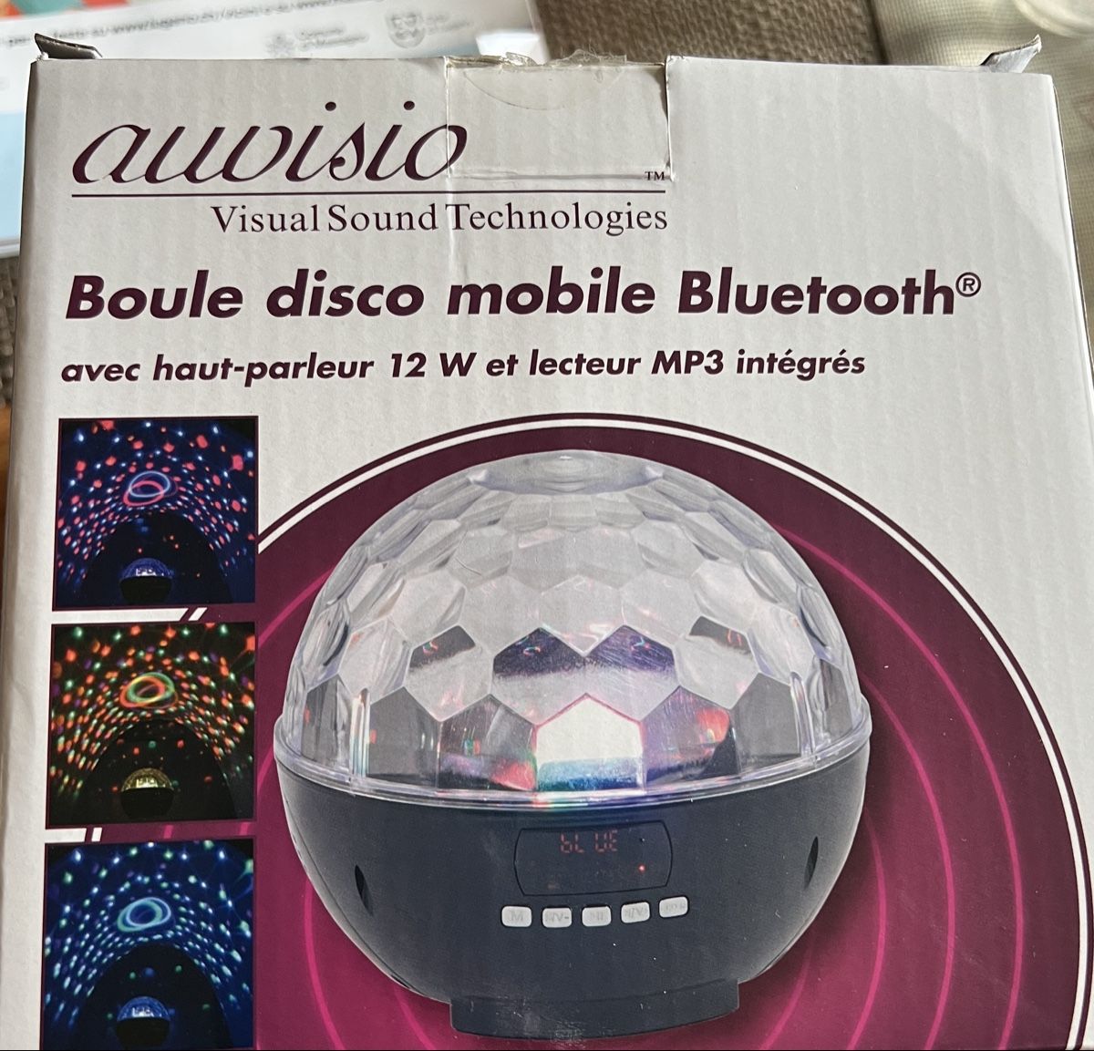 Lampade: Renkforce Disco Ball Bluetooth con altoparlante integrato – Nuovo e nell'imballaggio originale da Dino venduto da ani_ypr9
