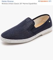 Rivieras Espadrilles dunkelblau Grösse 43 guter Zustand