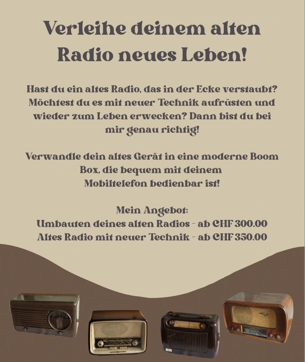 Radios: Antiker Radio trifft Hightech – Neu (gemäss Beschreibung) aus Beromuenster von Hschuepfer 7