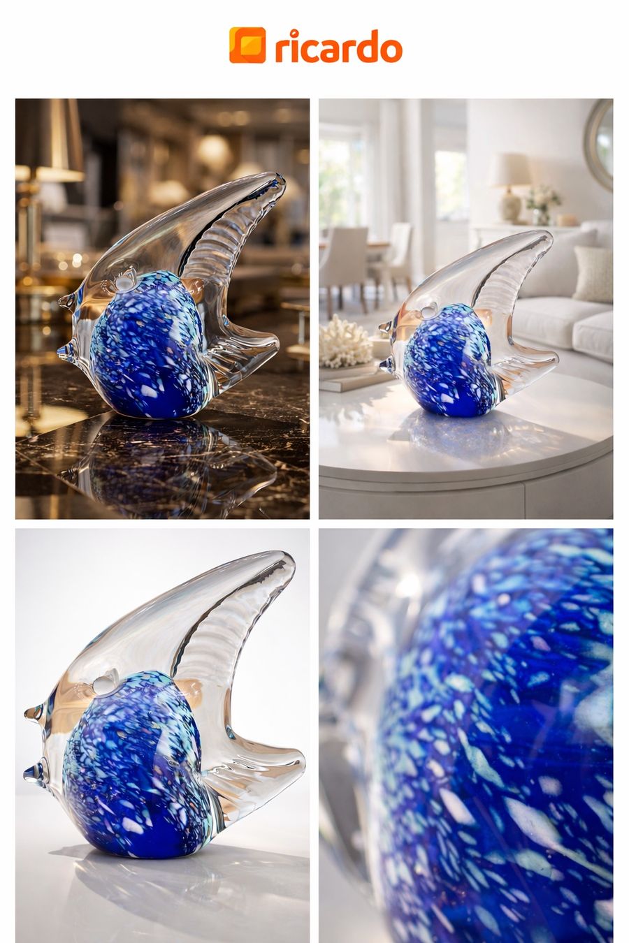 Murano Statuette: Murano Glas-Fisch – Nuovo (secondo la descrizione) da St. Gallen venduto da Mokki2014 2