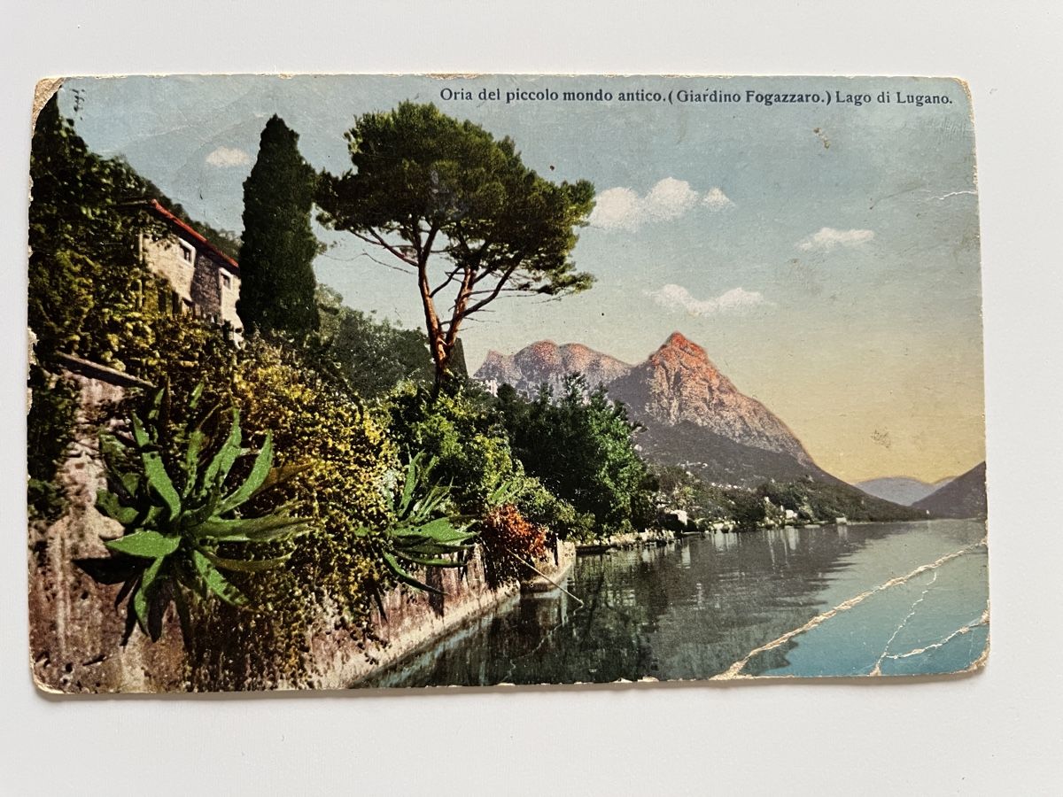 Cartoline postali: 1916 Ansichtskarte Lugano -See- aus dem Bataillon 35 ! – Usato da Uster venduto da Arrayo 7