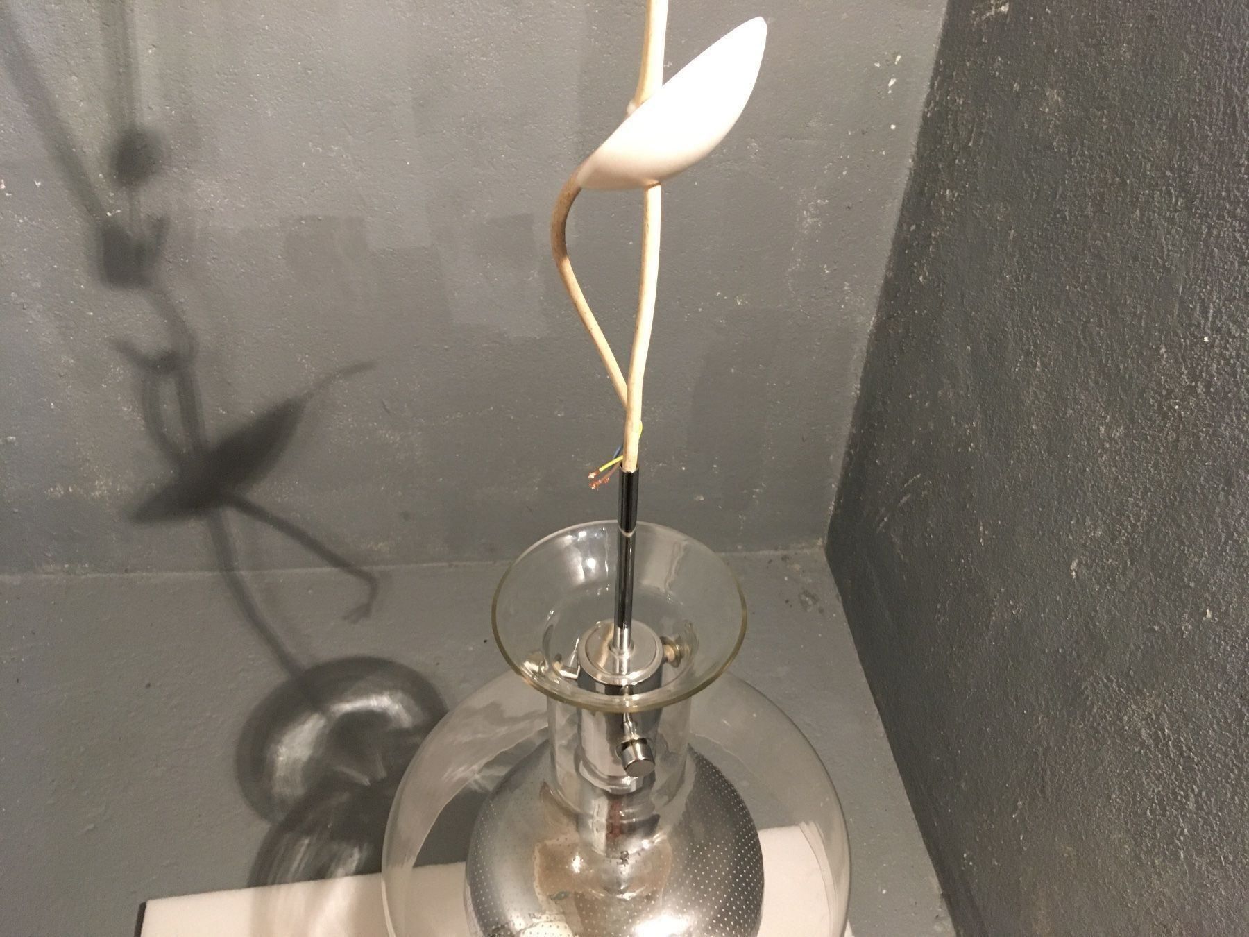 Lampade: Suspension verre chromé Anders Pehrson – Usato da Vernier venduto da Leandro055 3