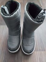 Warme Winterstiefel Gr. 32 Cortina, Jungen, grau/neongrün