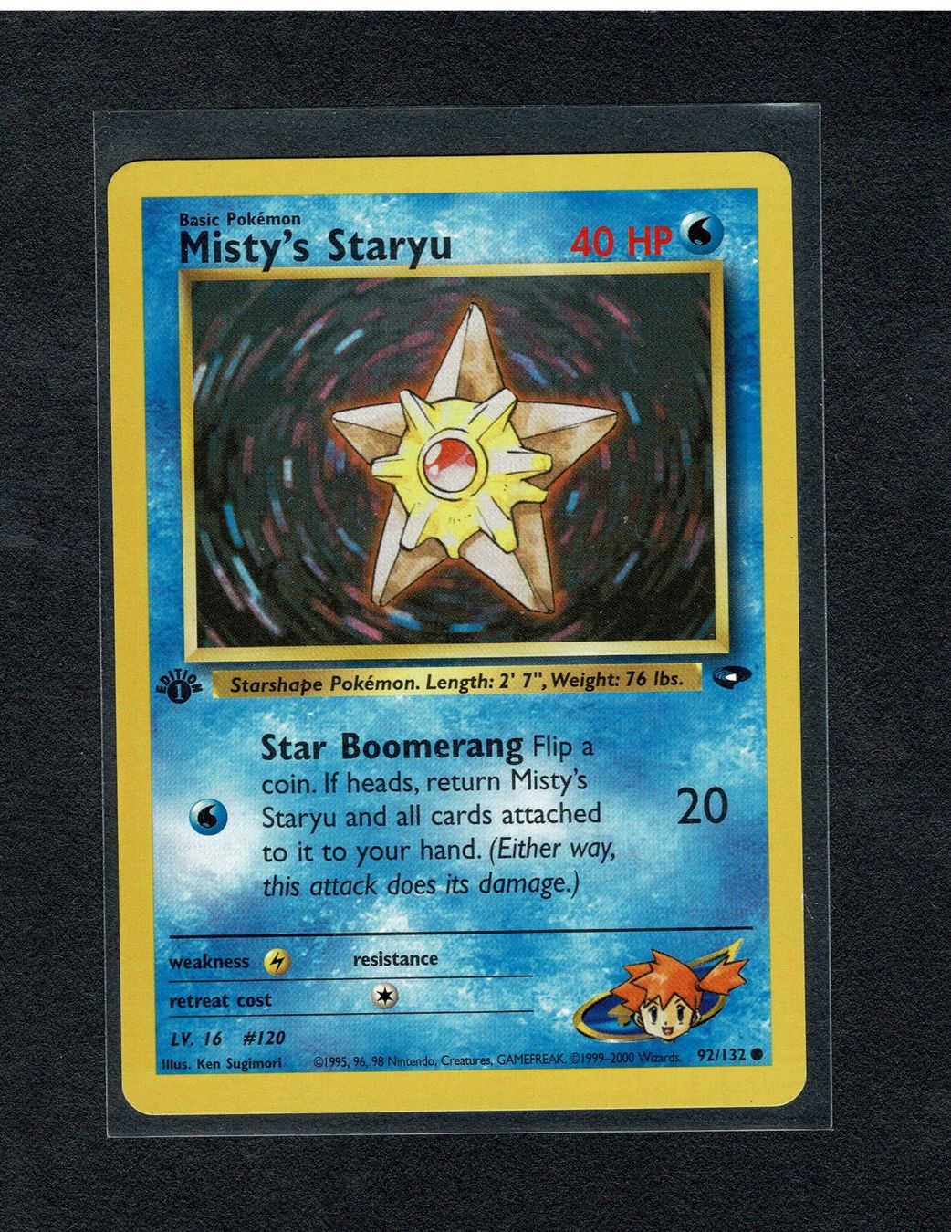 Pokémon Carte collezionabili: Misty's Staryu - 1st edition Gym Challenge – Usato da Giubiasco venduto da rude01